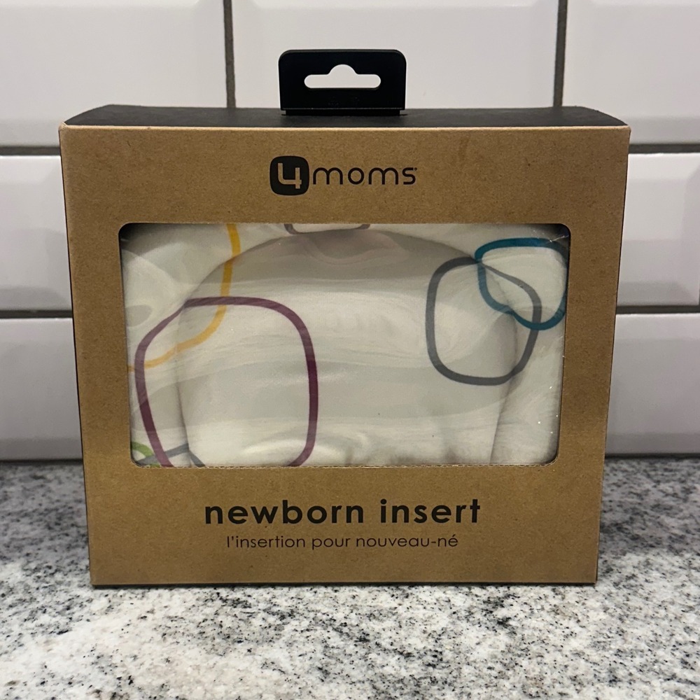 4moms Newborn Insert for mamaRoo and rockaRoo White Multi Color Circles 2000862‎